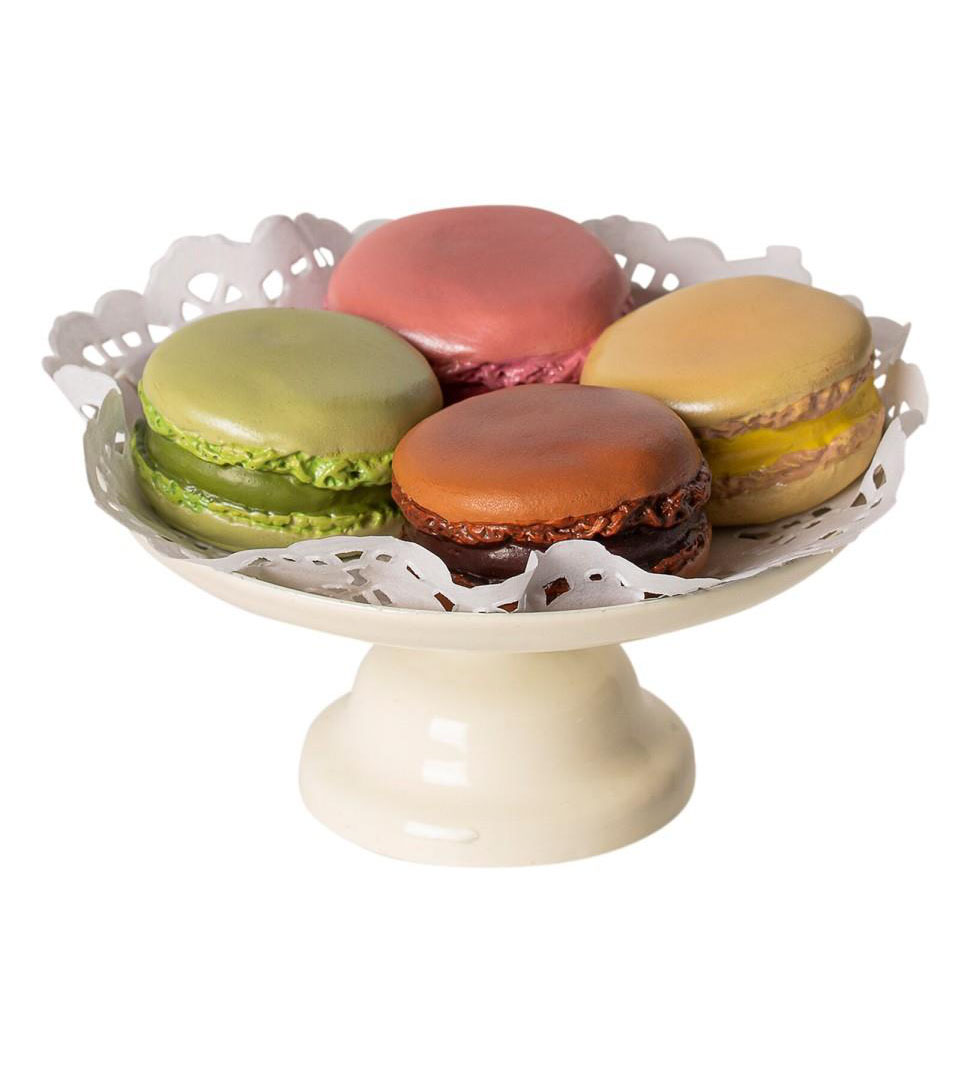 maileg macarons på kagefad maileg macarons på kagefad