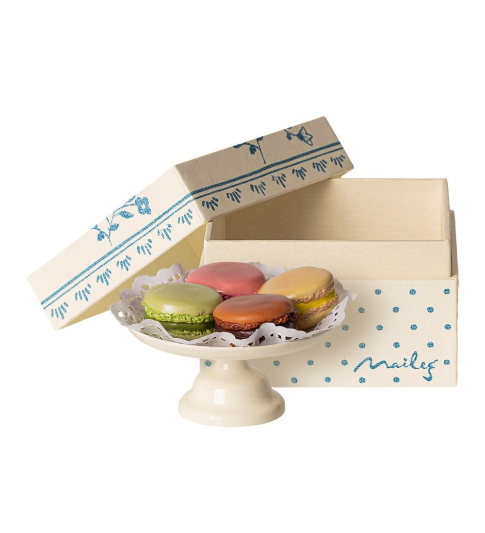 maileg macarons maileg macarons på kagefad